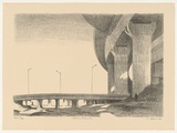Artist: AMOR, Rick | Title: Morning in the city | Date: 2000, August | Technique: lithograph, printed in black ink, from one plate | Copyright: Image reproduced courtesy the artist and Niagara Galleries, Melbourne
