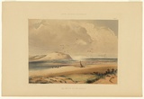 Artist: b'Angas, George French.' | Title: b'Sea mouth of the Murray.' | Date: 1846-47 | Technique: b'lithograph, printed in colour, from multiple stones; varnish highlights by brush'