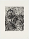 Artist: Tomescu, Aida. | Title: Ithaca II | Date: 1997 | Technique: etching, printed in black ink, from one plate | Copyright: © Aida Tomescu. Licensed by VISCOPY, Australia.