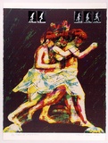 Artist: b'ROSE, David' | Title: b'Figure VI (Muybridge)' | Date: 1972 | Technique: b'screenprint, printed in colour, from multiple stencils'