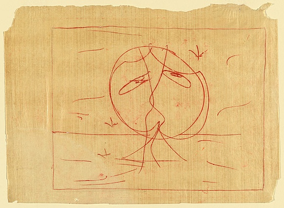 Artist: b'Nolan, Sidney.' | Title: b'Moonboy and stars' | Date: c.1939 | Technique: b'transfer drawing'