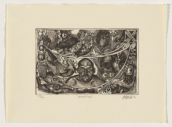 Artist: b'Hodges, Benjamin.' | Title: b'Bloodlines.' | Date: 2006 | Technique: b'etching, printed in black ink, from one plate'