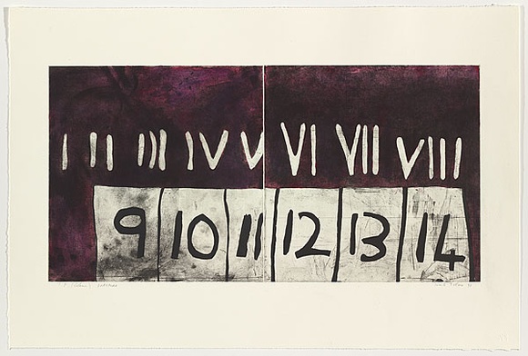 Artist: Tillers, Imants. | Title: Diaspora/ [I-VIII] | Date: 1997 | Technique: etching, printed in colour, from multiple plates | Copyright: Courtesy of the artist
