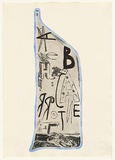 Artist: b'Watson, Jenny.' | Title: b'The bottled memories' | Date: 1988 | Technique: b'lift-ground aquatint, etching and roulette, printed in black ink, from one zinc plate; hand-coloured'