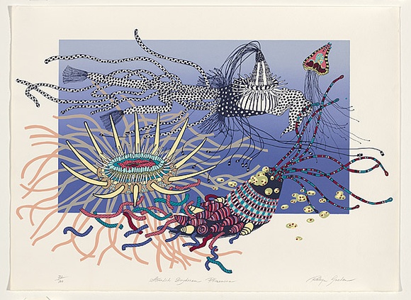 Artist: b'Gordon, Robyn.' | Title: b'Stranded daydream phenomena' | Date: 1986 | Technique: b'screenprint, printed in colour, from multiple stencils'