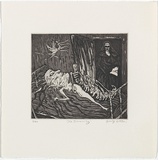 Artist: Gittoes, George. | Title: The doorway. | Date: 1971 | Technique: etching, printed in black ink, from one plate