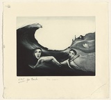 Artist: SHEAD, Garry | Title: The wave | Date: 1994-95 | Technique: etching and aquatint, printed in blue-black ink, from one plate | Copyright: © Garry Shead