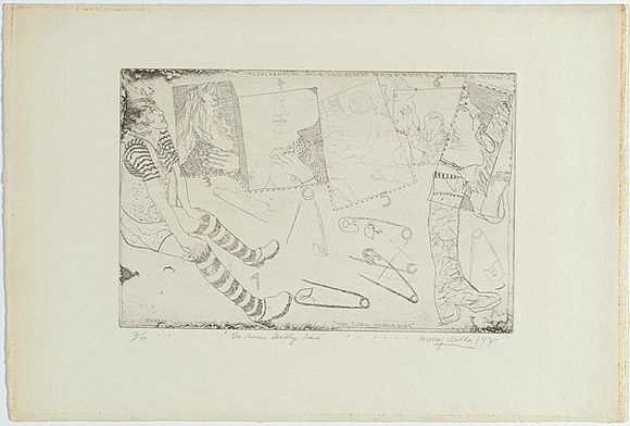 Artist: b'WALKER, Murray' | Title: b'The seven deadly sins.' | Date: 1975 | Technique: b'etching, printed in black ink, from one plate'