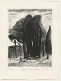 Title: b'Pathway into the garden.' | Date: 2006 | Technique: b'etching, printed in black ink, from one plate'
