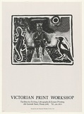 Artist: FRANCIS, David | Title: Victorian Print Workshop. Facilities for etching, lithography and screenprinting. 188 Gertrude street, Fitzroy..... | Date: 1985? | Technique: offset-lithograph, printed in black ink, from one stone
