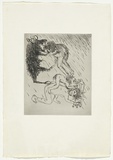 Artist: BOYD, Arthur | Title: (Circus in the rain with wild dog) [variant IV]. | Date: 1970 | Technique: etching, printed in black ink, from one plate | Copyright: Reproduced with permission of Bundanon Trust