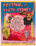 Artist: b'Lane, Leonie.' | Title: b'Festival of South Sydney [1982].' | Date: 1982 | Technique: b'screenprint, printed in colour, from five stencils' | Copyright: b'\xc2\xa9 Leonie Lane'