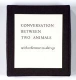 Artist: Drummond, Andrew. | Title: Conversation between two animals - with reference to alter ego. | Date: 1978 | Copyright: © Andrew Drummond