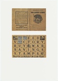 Artist: Rooney, Robert. | Title: War savings card | Date: 2001, July - August | Technique: photolithograph, printed in colour, from four colour-separation plates | Copyright: Courtesy of Tolarno Galleries