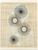 Artist: BAND, David | Title: Unknown [3]. | Date: 2003 | Technique: screenprint on etching, printed in colour, from multiple stencils and plates; hand worked spirograph patterns