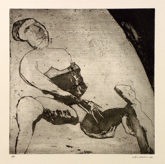 Artist: b'BALDESSIN, George' | Title: b'not titled.' | Date: 1964 | Technique: b'etching, aquatint and foul biting, printed in black ink, from one plate'