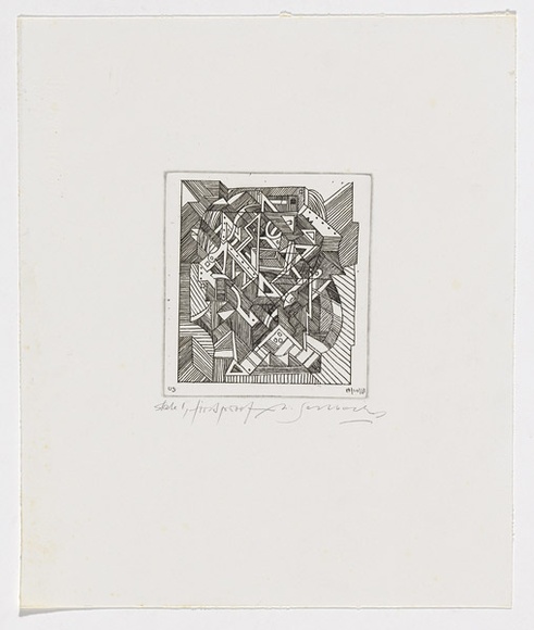 Artist: b'SELLBACH, Udo' | Title: b'not titled' | Date: 1960-80 | Technique: b'etching'