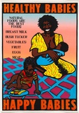 Artist: UNKNOWN | Title: Healthy babies, happy babies | Date: 1988 | Technique: screenprint, printed in colour, from multiple stencils