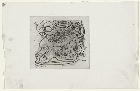 Artist: BOYD, Arthur | Title: (Frog). | Date: (1962-63) | Technique: softground etching, printed in black ink, from one plate | Copyright: Reproduced with permission of Bundanon Trust