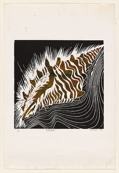 Artist: Wagapu, Eva. | Title: Rijorijo. | Date: 1996 | Technique: linocut, printed in colour, from multiple blocks