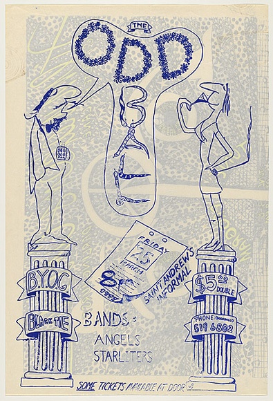 Artist: b'UNKNOWN' | Title: b'Odd ball' | Date: 1977 | Technique: b'screenprint, printed in colour, from multiple stencils'