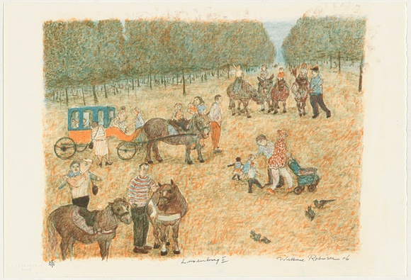 Artist: b'Robinson, William.' | Title: b'Luxembourg II' | Date: 2006 | Technique: b'lithograph, printed in colour, from multiple stones'