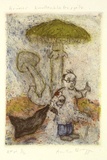 Artist: b'Bragge, Anita.' | Title: b'Gr\xc3\xbcner knollenblatterpilz' | Date: 1999, August | Technique: b'etching, drypoint and aquatint, printed in colour, from multiple plates'