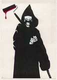 Artist: Meek. | Title: Buff reaper. | Date: 2004 | Technique: stencil, printed in colour, from multiple stencils