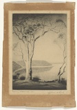 Artist: Beck, Leonard | Title: Morning.  Brisbane water. | Date: c.1930 | Technique: drypoint, printed in black ink with plate-tone, from one plate