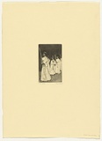 Artist: b'Dunlop, Brian.' | Title: b'First communion' | Date: 1983 | Technique: b'etching and aquatint, printed in black ink, from one plate'