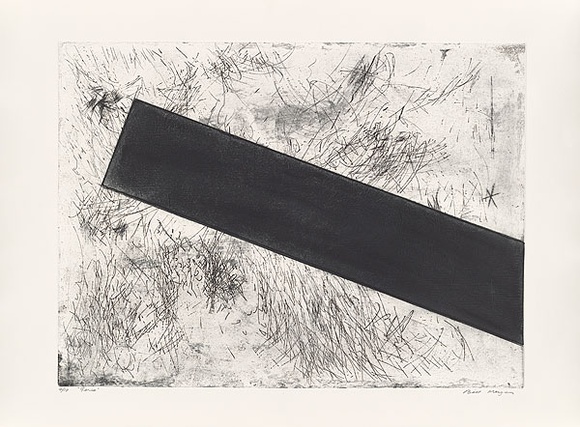 Artist: b'MEYER, Bill' | Title: b'Gerim' | Date: 1982 | Technique: b'etching and aquatint, printed in black ink, from one zinc plate' | Copyright: b'\xc2\xa9 Bill Meyer'