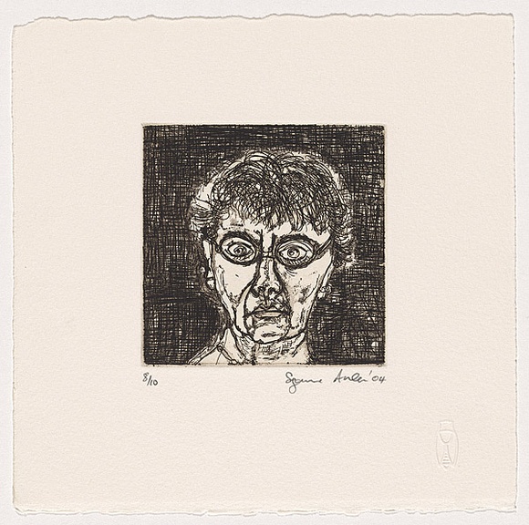 Artist: b'Archer, Suzanne.' | Title: b'Self portrait' | Date: 2004 | Technique: b'etching and aquatint, printed in black ink, from one plate'