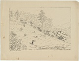 Artist: b'Fairholme, George Knight Erskine.' | Title: b'Wool teams' | Date: c.1853 | Technique: b'lithograph, printed in black ink, from one stone'