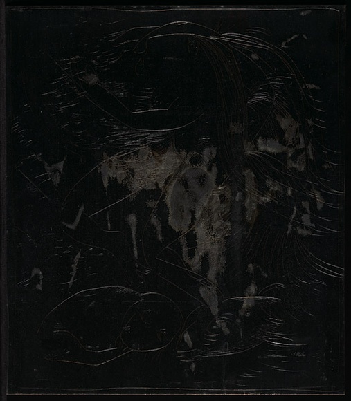 Artist: b'BOYD, Arthur' | Title: b'Plate 70: Nude figure with cloud and beasts.' | Date: (1968-69) | Technique: b'etched plate' | Copyright: b'This work appears on screen courtesy of Bundanon Trust'