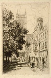 Artist: FULLWOOD, A.H. | Title: Westminster school. | Date: 1902 | Technique: etching, printed in black ink, from one plate