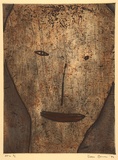 Artist: b'Bowen, Dean.' | Title: b'(Head IV)' | Date: 1992 | Technique: b'etching, printed in colour, from multiple plates'