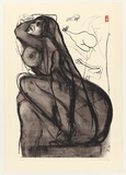 Artist: b'Whiteley, Brett.' | Title: b'Towards sculpture [4].' | Date: 1977 | Technique: b'lithograph, printed in colour, from two plates' | Copyright: b'This work appears on the screen courtesy of the estate of Brett Whiteley'