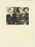 Artist: Ralph, Timothy | Title: Fuoco Poco | Date: 1987 | Technique: etching, printed in black ink, from one plate | Copyright: © Timothy Ralph. Licensed by VISCOPY, Australia