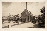 Artist: PLATT, Austin | Title: Scotch College, Melbourne | Date: 1933 | Technique: etching, printed in black ink, from one plate