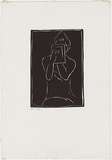 Artist: b'Brodzky, Horace.' | Title: b'Making up.' | Date: 1919 | Technique: b'linocut, printed in black ink, from one block'