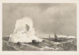 Artist: b'SABATIER, Leon-Jean-Baptiste.' | Title: b'Arctic iceberg' | Technique: b'lithograph, printed in black ink from one stone'