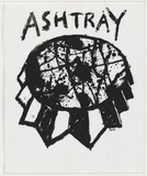Artist: WORSTEAD, Paul | Title: Ashtray | Date: 1990 | Technique: screenprint, printed in black ink, from one stencil | Copyright: This work appears on screen courtesy of the artist