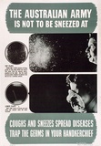 Artist: b'UNKNOWN' | Title: b'The Australian Army is not to be sneezed at.' | Date: c.1942 | Technique: b'photo-lithograph, printed in colour, from multiple plates'