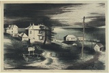 Artist: b'Jack, Kenneth.' | Title: b'La Perouse' | Date: 1952 | Technique: b'lithograph, printed in colour, from three zinc plates' | Copyright: b'\xc2\xa9 Kenneth Jack. Licensed by VISCOPY, Australia'