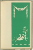Artist: FEINT, Adrian | Title: Check list. | Date: 1934 | Technique: woodcut, printed in green ink, from one block | Copyright: Courtesy the Estate of Adrian Feint