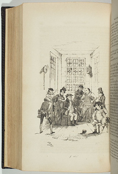 Title: b'not titled [Mr Pickwick in prison]' | Date: 1838 | Technique: b'lithograph, printed in black ink, from one stone'
