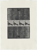 Artist: b'MADDOCK, Bea' | Title: b'Four the same reason' | Date: 1976 | Technique: b'photo-etching, printed in black ink, from one plate'