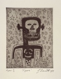 Artist: b'Bennett, Gordon.' | Title: b'Figure' | Date: 1999, November | Technique: b'etching and aquatint, printed in black ink, from one plate'