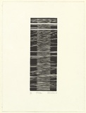 Artist: Wilson, Margaret. | Title: Abeam | Date: 1990 | Technique: woodcut, printed in black ink, from one plywood block