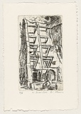 Artist: AMOR, Rick | Title: In Barri Gotic. | Date: 1991 | Technique: etching and foul bite, printed in black ink, from one plate